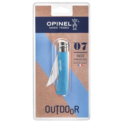 Opinel Nóż Colorama 07 Cyan Blue blister