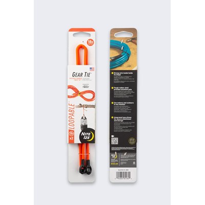 Opaski NiteIze Gear Tie Loopable 18 2Pack Orange