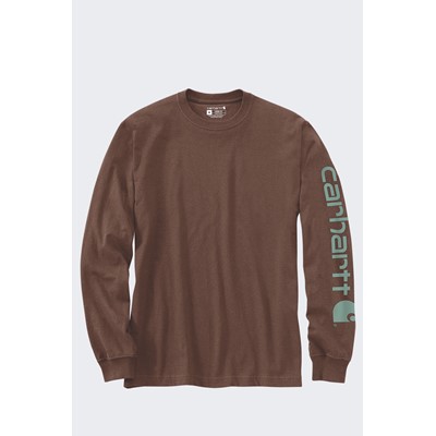 Koszulka Carhartt Heavyweight Sleeve Logo Mocha