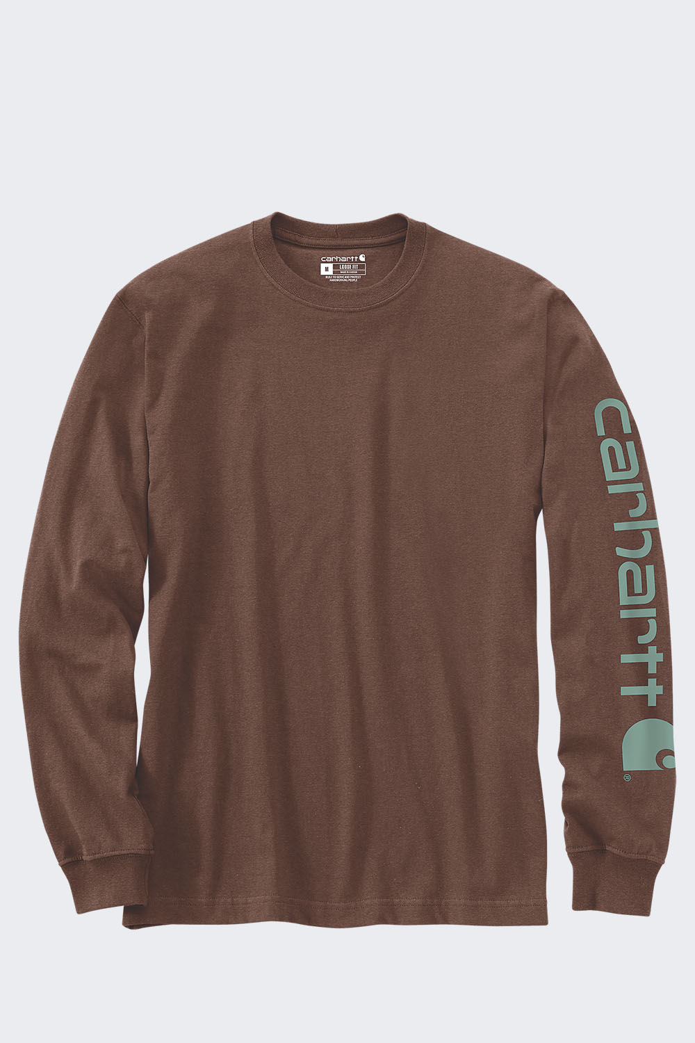 Koszulka Carhartt Heavyweight Sleeve Logo Mocha