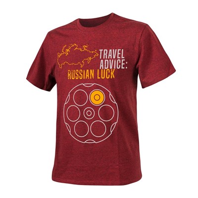 Helikon - Koszulka Travel Advice Russian Luck Red